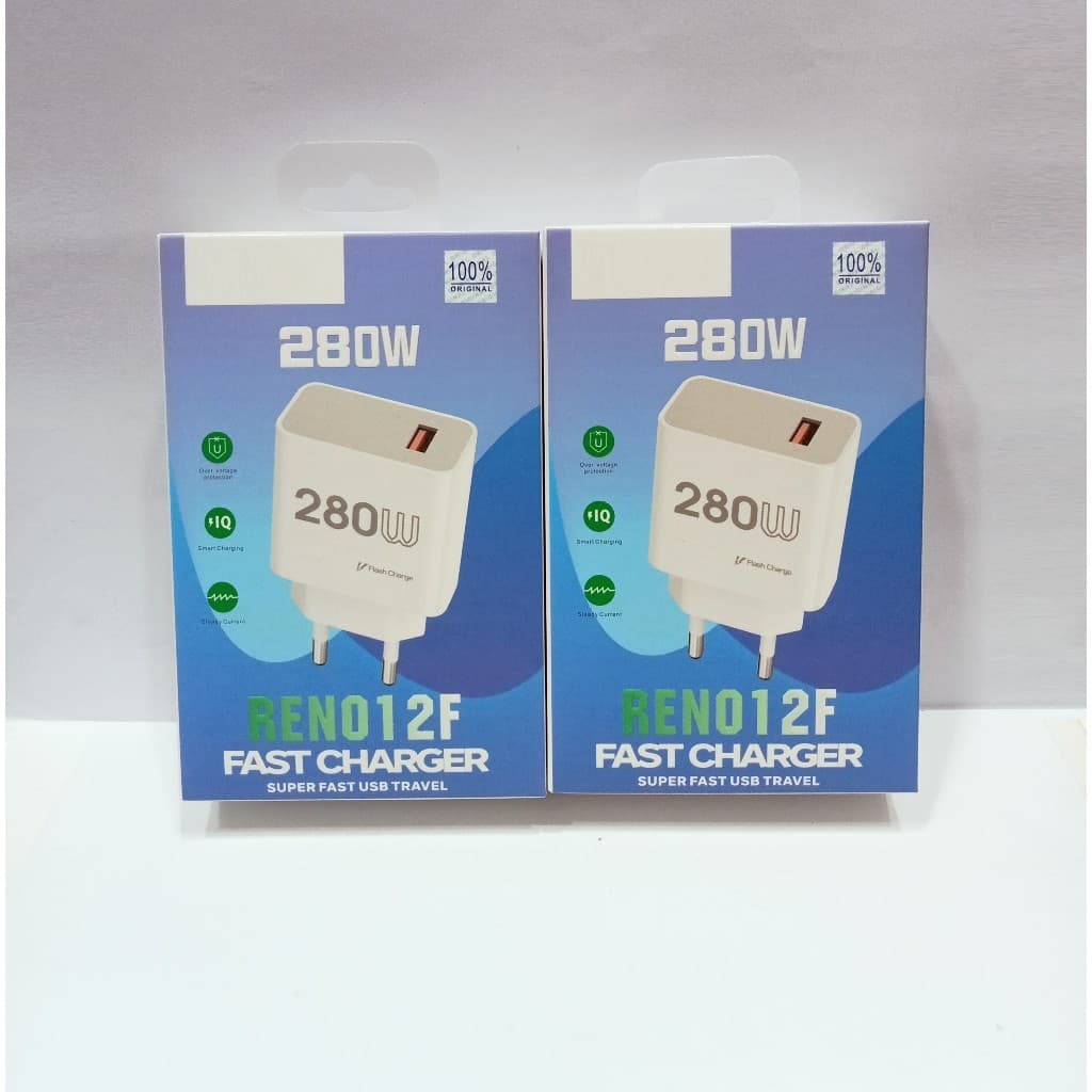 Batok Adapter  For OPP RENO 12F Fast Charger 280W Batok Kepala Casan Universal Support Fast Charging