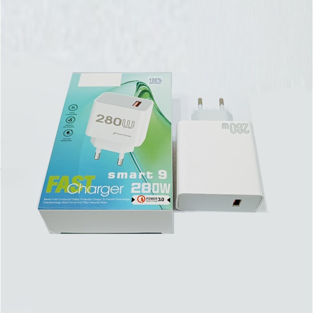 Batok Adapter Kepala Casan HP Universar For INF SMART 9 Fast Charger 280W Support Fast Charging
