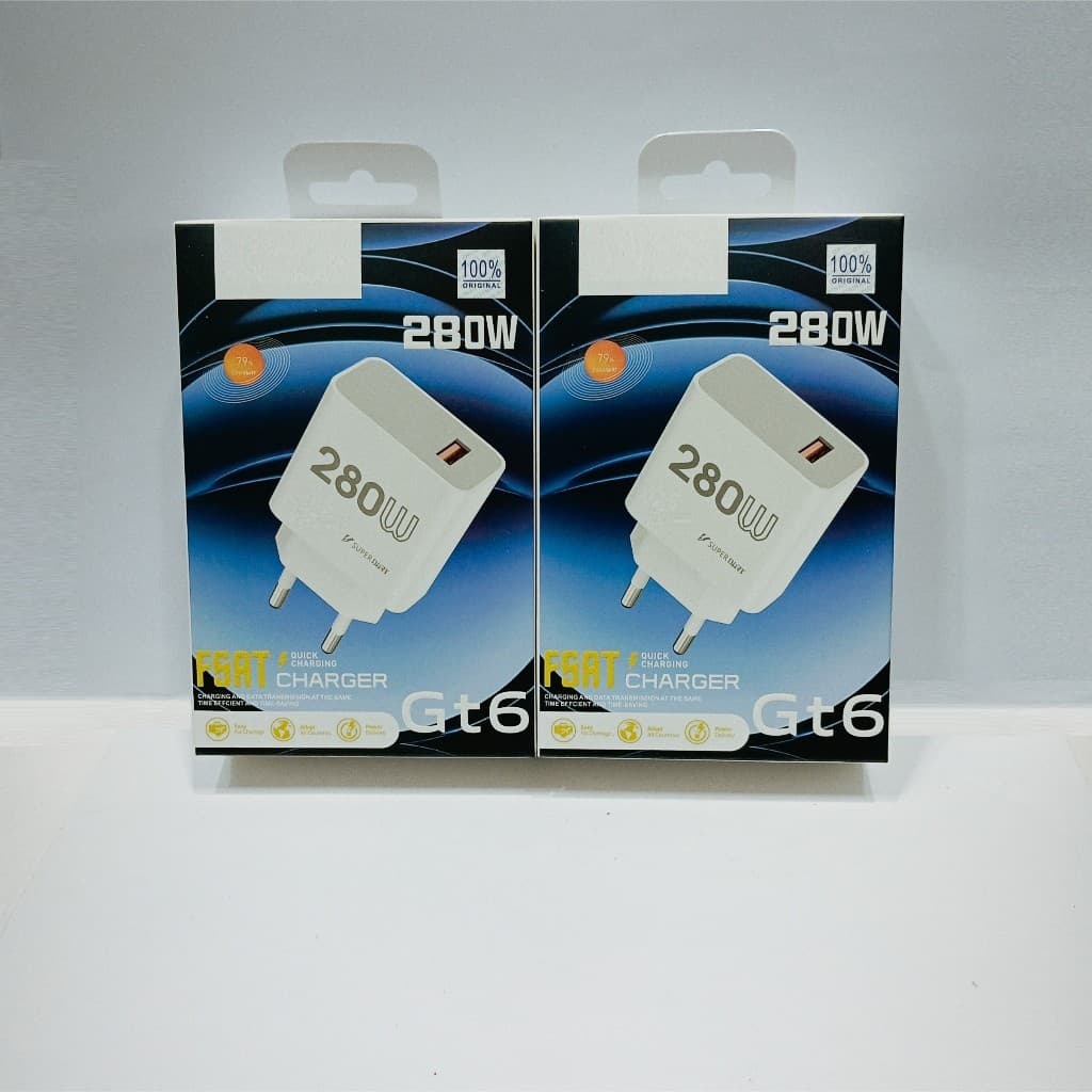 Batok Adapter  For RLM GT 6 Fast Charger 280W Batok Kepala Casan Universal Support Fast Charging