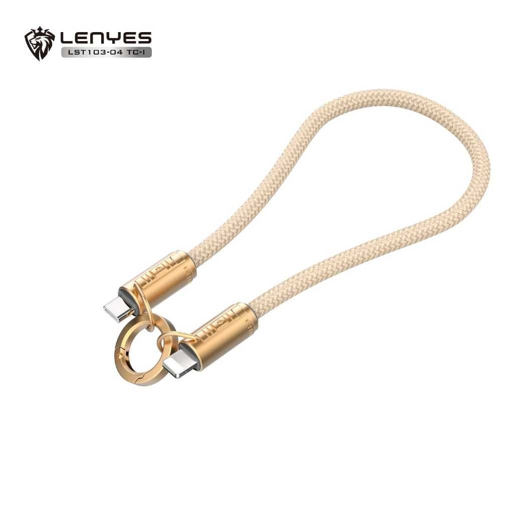 Lanyard Casing + Kabel Data LENYES LST103 Short Charger Fast Charging Data Cable Tali Gantungan Pendek Untuk HP