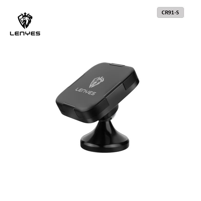 Phone Car Holder LENYES CR91-S Magnetic 360 Degree Rotation Stand Dudukan Magnet Untuk HP Di Dashboard Mobil