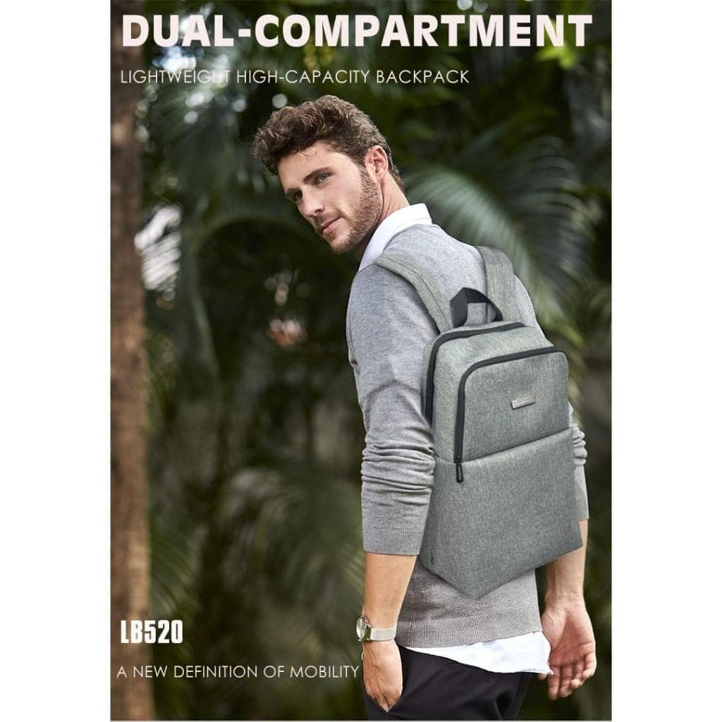 Tas Ransel Laptop Backpack Kasual Punggung Tas Kerja Pria Wanita LENYES LB520