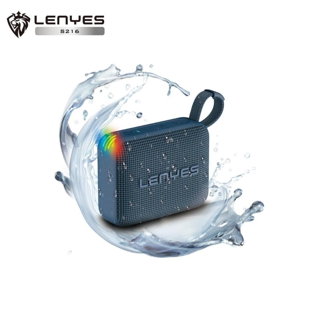 Speaker LENYES S216 Wireless Bluetooth 5.3 Portable Waterproof IPX7 RGB Light Music Box TWS