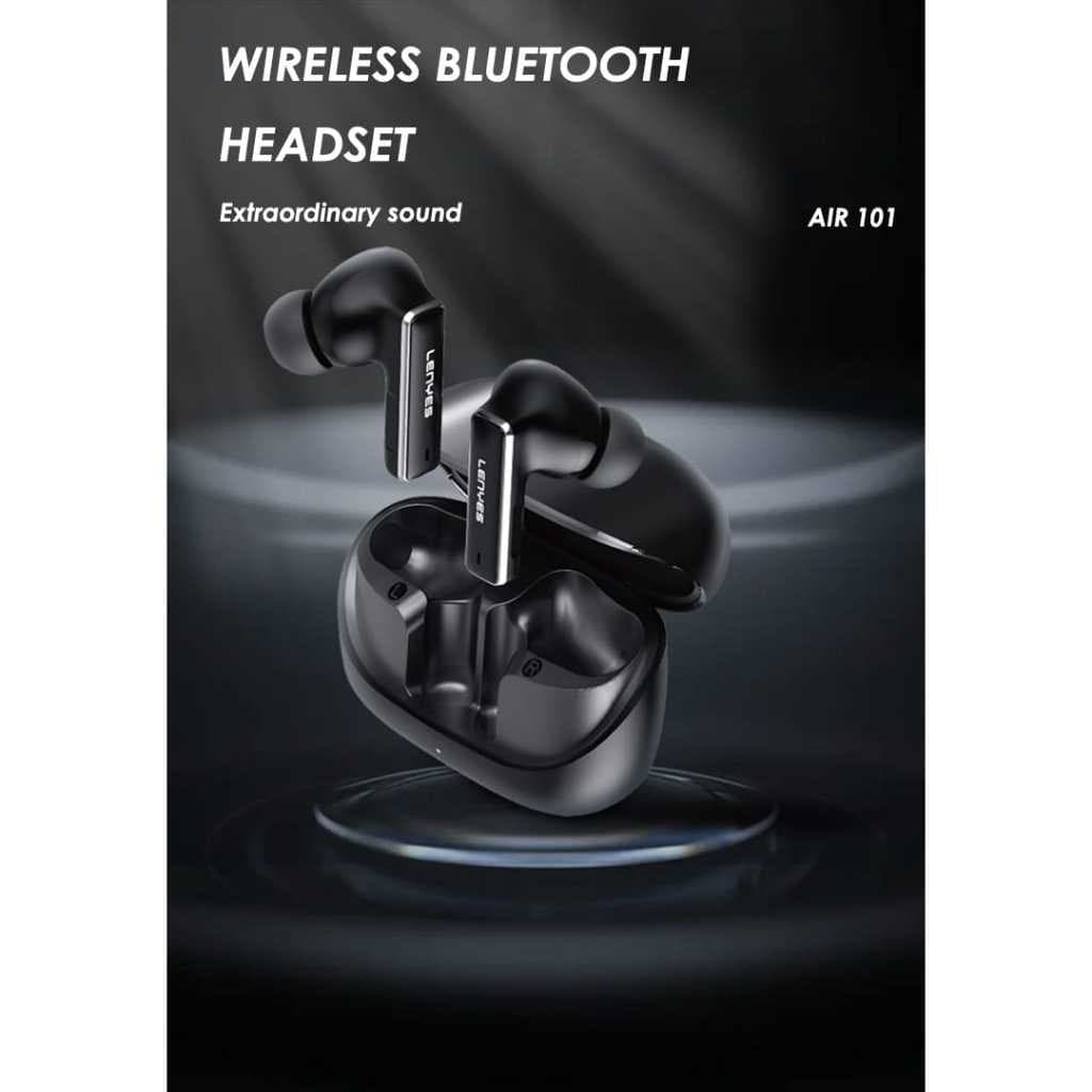 Earphone Bluetooth LENYES AIR 101 TWS Wireless 5.4 ANC ENC Headset Smart Touch Hifi Stereo Earbuds