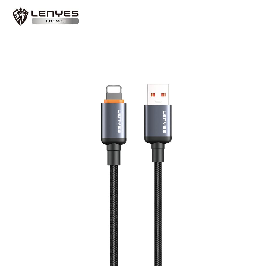 Kabel Data LENYES LC528 Fast Charging Universal Sync Data Cable Charger Braided Nylon 1 Meter