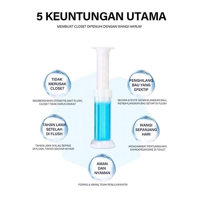 Gel Pengharum Pembersih Kloset WC (penghilang bau kamar mandi)