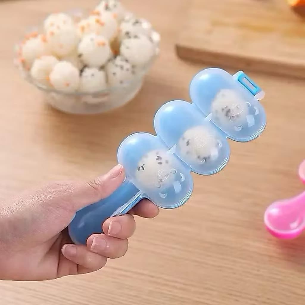 (GROSIRAN) Cetakan Nasi Bento Bulat Bola + Centong Nasi Cetakan Bento Rice Ball Shaker Mold