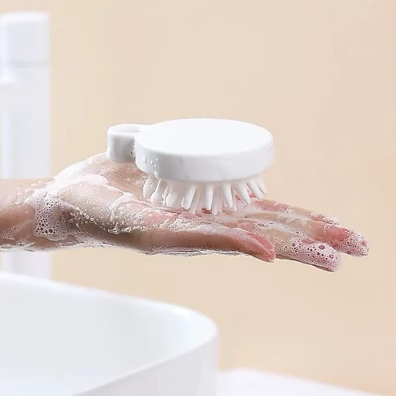 Sisir Silicone Bulat Alat Pembersih Rambut Sisir Keramas Pembersih Kulit Kepala Scalp Massager
